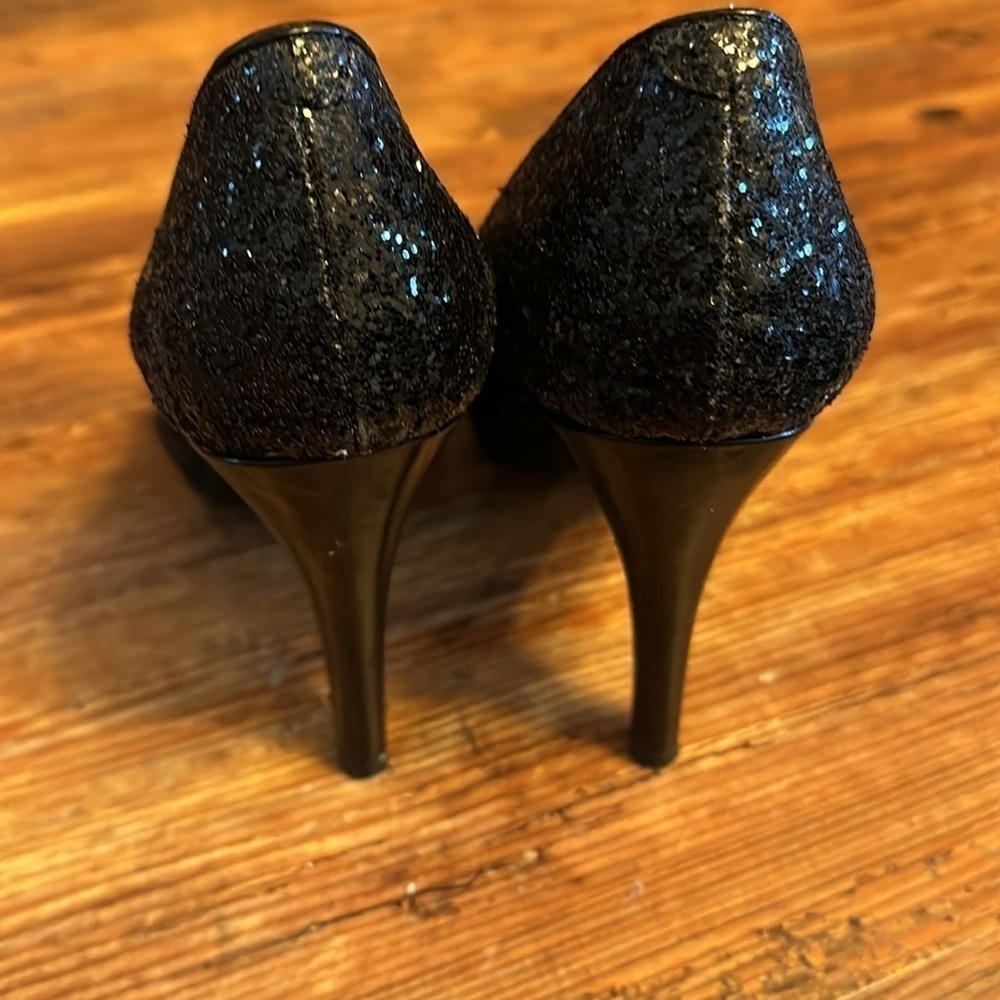Nine West sequenced black heels! - Picture 4 of 5